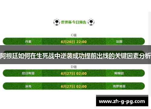 阿根廷如何在生死战中逆袭成功提前出线的关键因素分析
