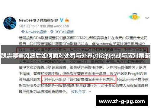 魏震禁赛风波后如何面对处罚与外界讨论的挑战与应对策略